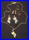 Vintage-Ming-s-Of-Hawaii-Jade-Pearl-14k-Gold-Earrings-Necklace-Set-01-yq