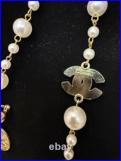 Vintage Modern Twist Pearl Gold Tone Jewelry Set