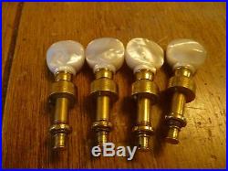 Vintage Planet Banjo Tuner set, Gold with pearl buttons