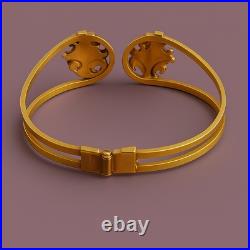 Vintage Serpentine & Faux Pearl Gold-Tone Jewelry Set Indian-Style Pendant &