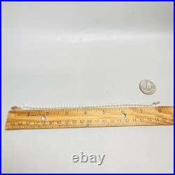 Vintage Signed RII 14k Yellow Gold Pearl Beaded Strand Necklace and Bracelet Set