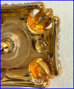 Vintage Swarovski Crystal Faux Pearl Necklace Earring Set