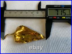 Vtg 14K Yellow Gold Pearl Estate Brooch Earring Set 21g Samuel Kirk & Son