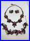 Vtg-WEISS-Pink-Purple-Rhinestones-Enamel-Pearl-Earrings-Bracelet-Necklace-Set-01-ocu