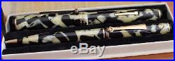 WAHL Black and Pearl Fountain Pen Pencil SET X GOLD SEAL MINT FLEX NIB Boxed