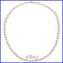 White Freshwater Pearl Necklace and 18ct Gold Pearl Earrings Set RRP £725 NEW