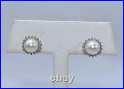 White Pearl & 0.40 CT TW White Diamond 14 K White Gold Pendant & Earrings Set White Pearl & 0.40 CT TW White Diamond 14 K White Gold Pendant & Earrings Set