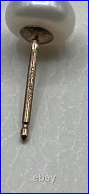 White Potato Pearls Necklace Bracelet Earrings Set 10k Solid Gold Clasps READ