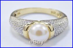Women's Natural 7.0 mm Perfect Pearl Set in 14k Solid Gold